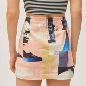 BDG Serafina Mini Skirt in Printed Pelmet